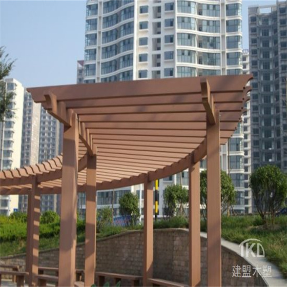 秦皇島弧形木塑花架