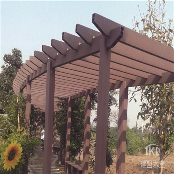 秦皇島弧形塑木花架